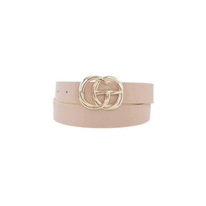 Blush Letter Buckle Belt-Accessory-Ewa Squared Boutique