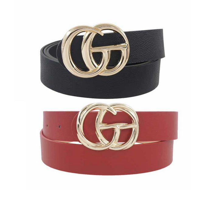 Letter Buckle Belt-Accessory-Ewa Squared Boutique