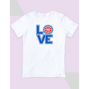 Love Philadelphia Basketball T-Shirt-Top-Ewa Squared Boutique