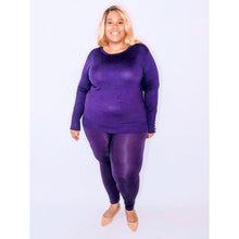 Load image into Gallery viewer, Purple Power Sleeve Sweater-Top-Ewa Squared Boutique